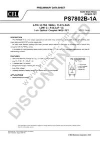 PS7802B-1A-A Datasheet Cover