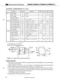 PS8501L1-AX Datasheet Page 6