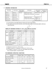 PS9114-F3-A Datasheet Page 3