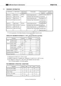 PS9117A-V-F3-NTY-AX Datasheet Page 3