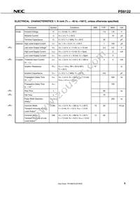 PS9122-AX Datasheet Page 5