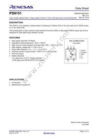 PS9151-F3-AX Datasheet Cover