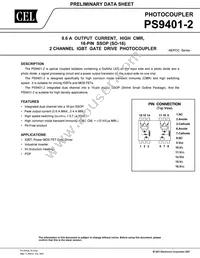 PS9401-2-AX Datasheet Cover