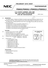 PS9552L3-AX Datasheet Cover