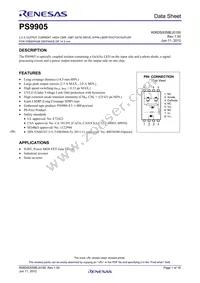PS9905-Y-F3-AX Datasheet Cover