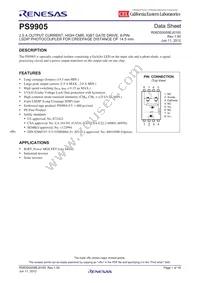 PS9905-Y-V-F3-AX Datasheet Cover