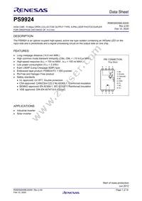 PS9924-Y-F3-AX Datasheet Cover