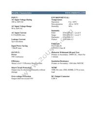 PSA05K-050QW Datasheet Page 2