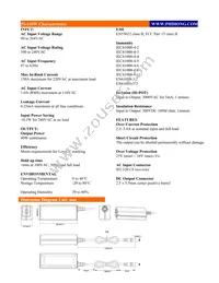 PSA40W-190 Datasheet Page 2