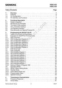 PSB 2134 H V2.2 Datasheet Page 3