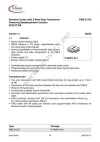 PSB 21373 H V1.1 Datasheet Page 10