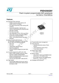 PSD4256G6V-10UI Datasheet Cover