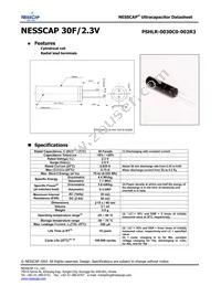 PSHLR-0030C0-002R3 Datasheet Cover