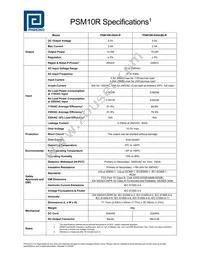 PSM10R-050A Datasheet Page 2