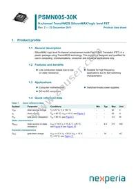 PSMN005-30K Datasheet Cover