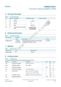 PSMN010-80YLX Datasheet Page 2