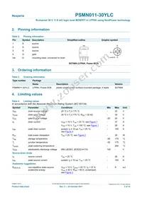 PSMN011-30YLC Datasheet Page 2