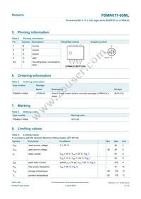 PSMN011-60MLX Datasheet Page 2