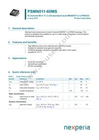 PSMN011-60MSX Datasheet Cover