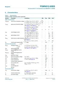 PSMN012-80BS Datasheet Page 5