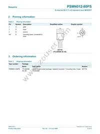 PSMN012-80PS Datasheet Page 2