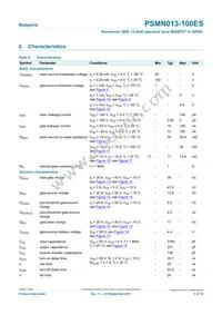 PSMN013-100ES Datasheet Page 5