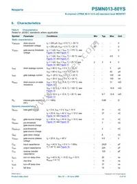 PSMN013-80YS Datasheet Page 5