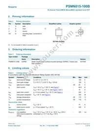 PSMN015-100B Datasheet Page 2