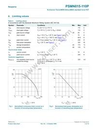 PSMN015-110P Datasheet Page 3