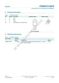 PSMN015-60PS Datasheet Page 2