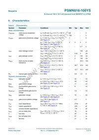 PSMN016-100YS Datasheet Page 6