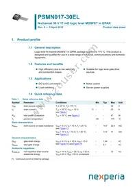 PSMN017-30EL Datasheet Cover