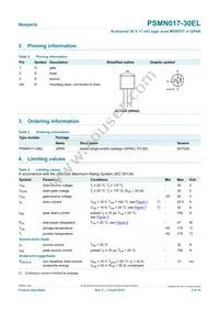 PSMN017-30EL Datasheet Page 2