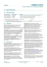 PSMN017-60YS Datasheet Page 13