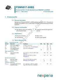 PSMN017-80BS,118 Cover