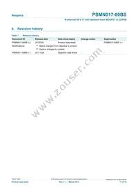 PSMN017-80BS Datasheet Page 11