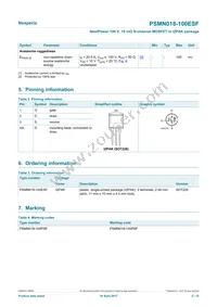 PSMN018-100ESFQ Datasheet Page 2