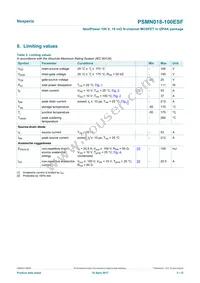 PSMN018-100ESFQ Datasheet Page 3