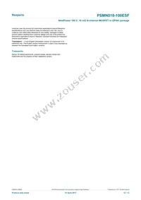 PSMN018-100ESFQ Datasheet Page 12