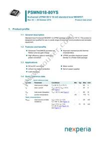 PSMN018-80YS Datasheet Cover