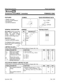 PSMN020-150W Datasheet Cover