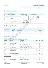 PSMN020-30MLCX Datasheet Page 2
