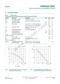 PSMN022-30BL Datasheet Page 3