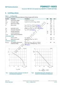 PSMN027-100XS Datasheet Page 4