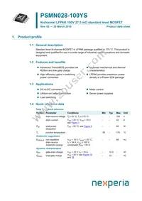 PSMN028-100YS Datasheet Cover