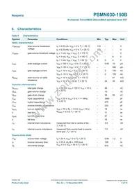 PSMN030-150B Datasheet Page 5