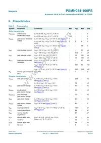 PSMN034-100PS Datasheet Page 6