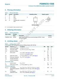 PSMN035-150B Datasheet Page 2