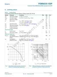 PSMN035-150P Datasheet Page 3