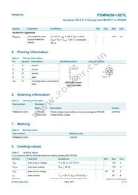 PSMN038-100YLX Datasheet Page 2